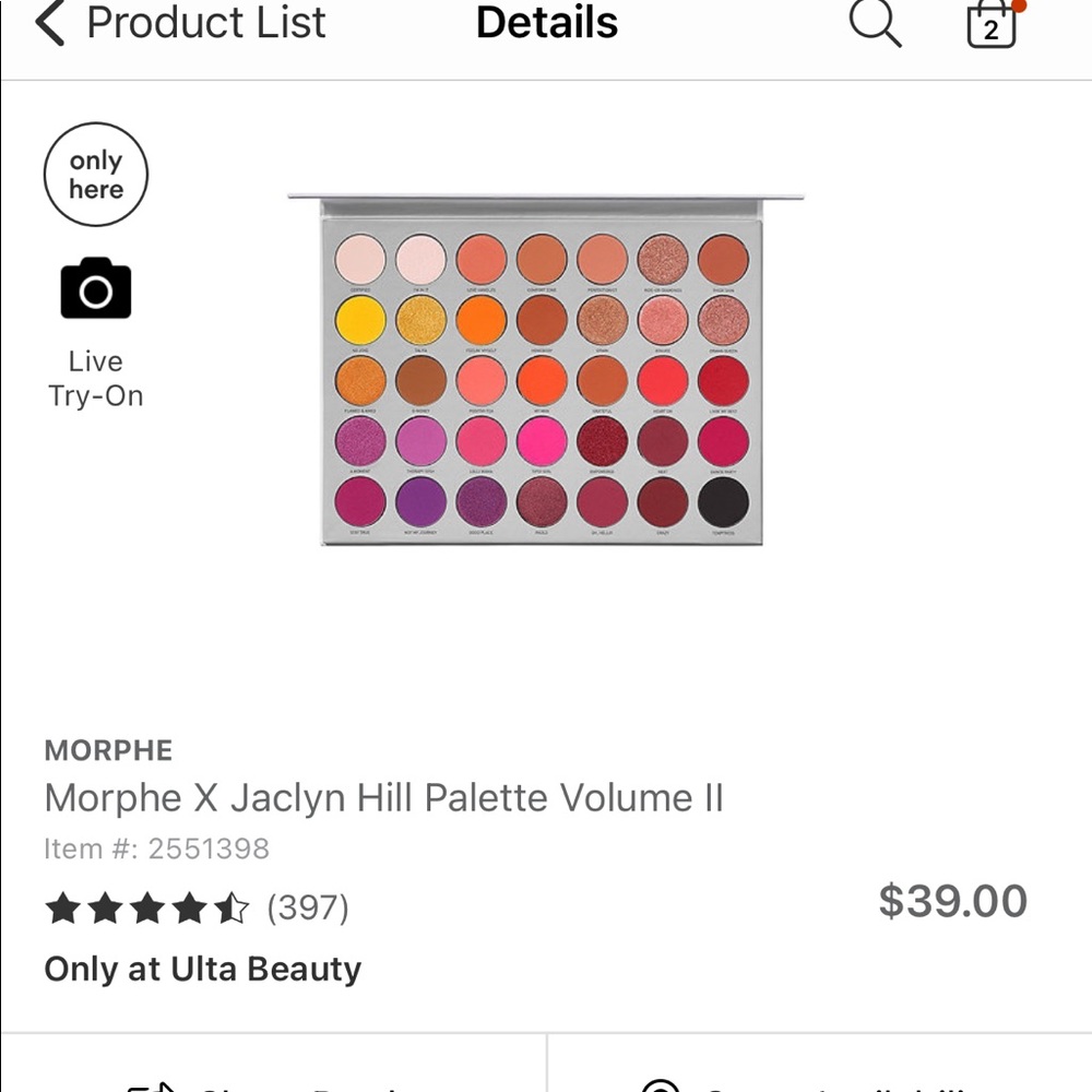 Morphe x Jaclyn Hill Palette II
